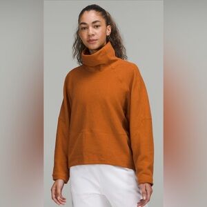 Lululemon textured funnel-neck pullover